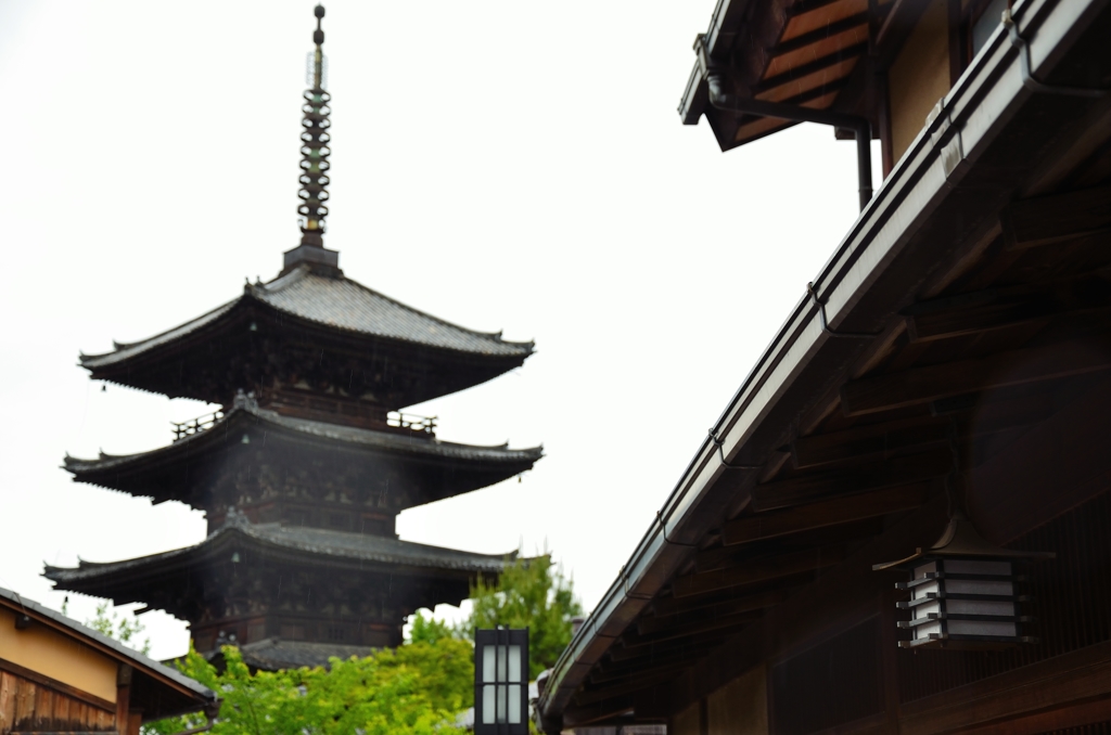 雨の京都