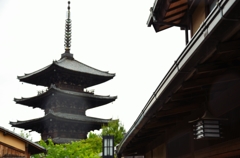 雨の京都