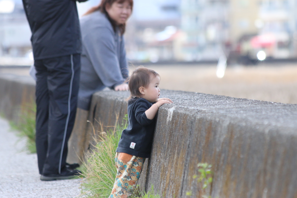 堤防の向こう