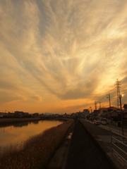 夕暮れ