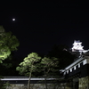 高知城と月