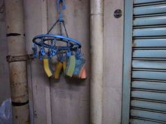 スポンジを干しています。