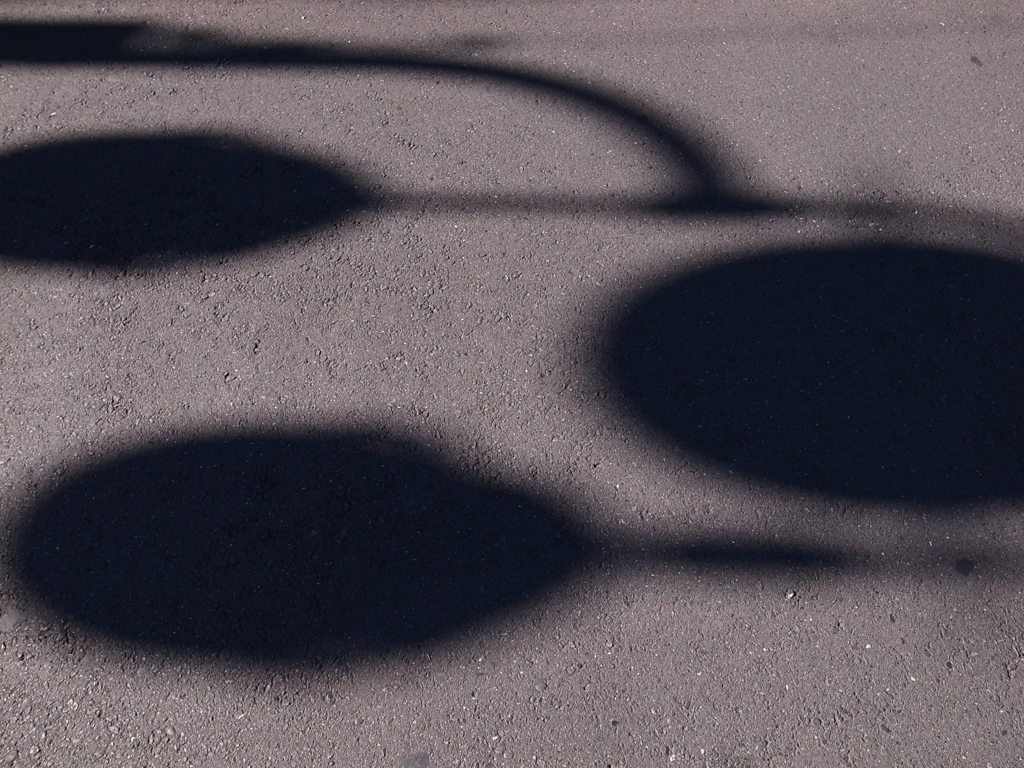 丸いとこしか踏んじゃだめ