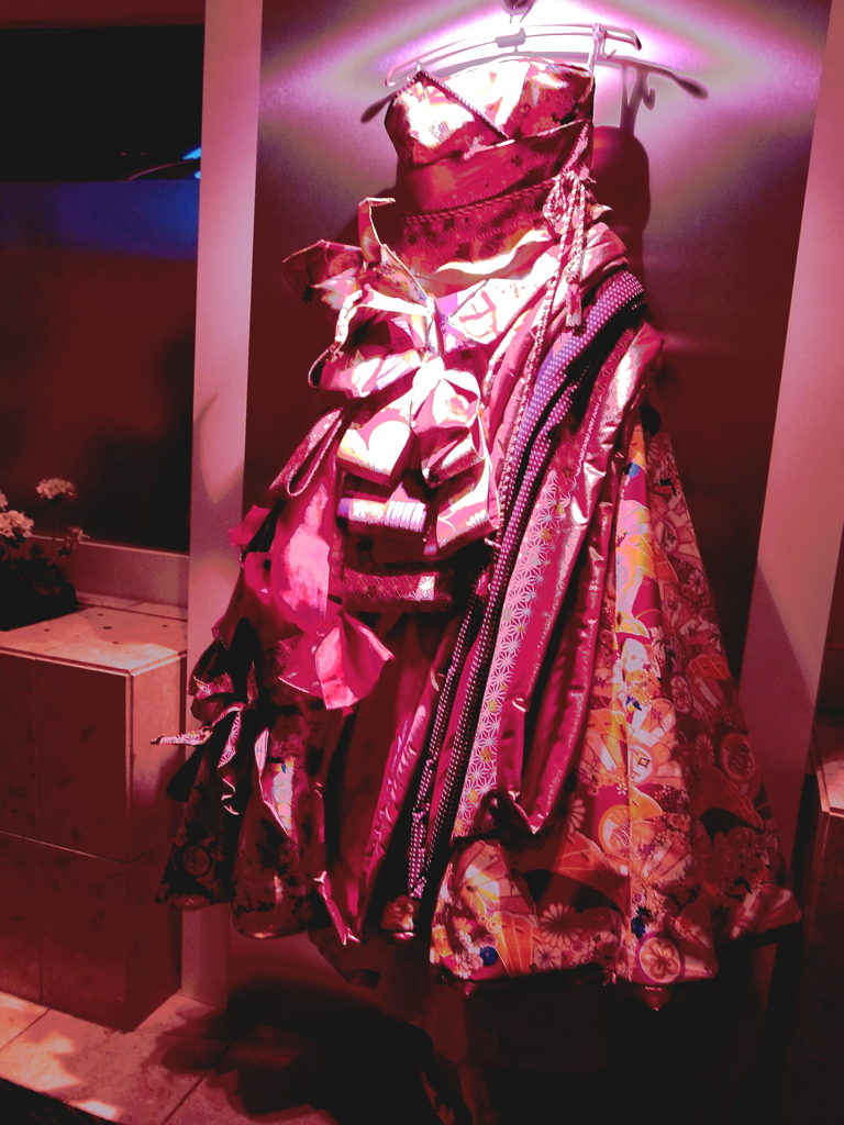 着物生地のドレス