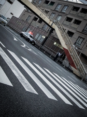 チャリ中学生を警官2人で取り囲む図