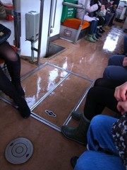 路面電車に乗りました。