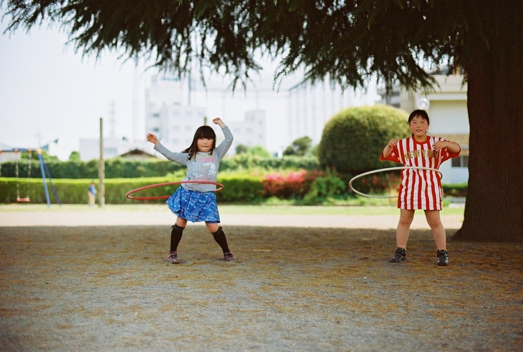 Hula hoop girl