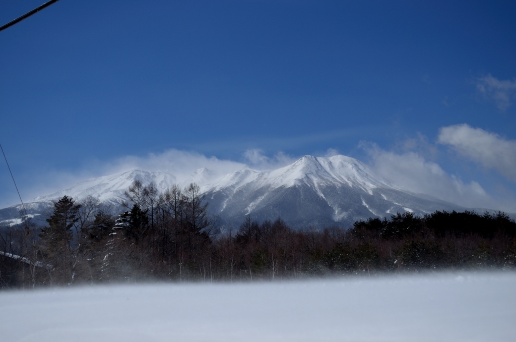 冬の御岳山頂