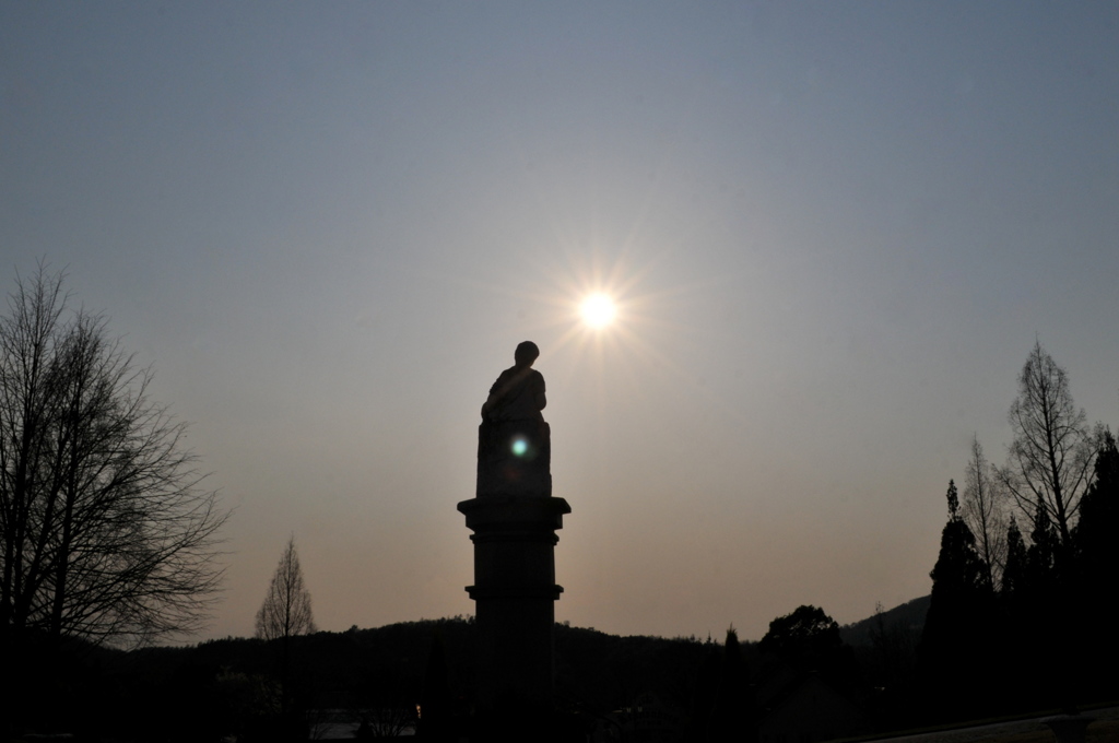 岡山ドイツ村の夕暮れ