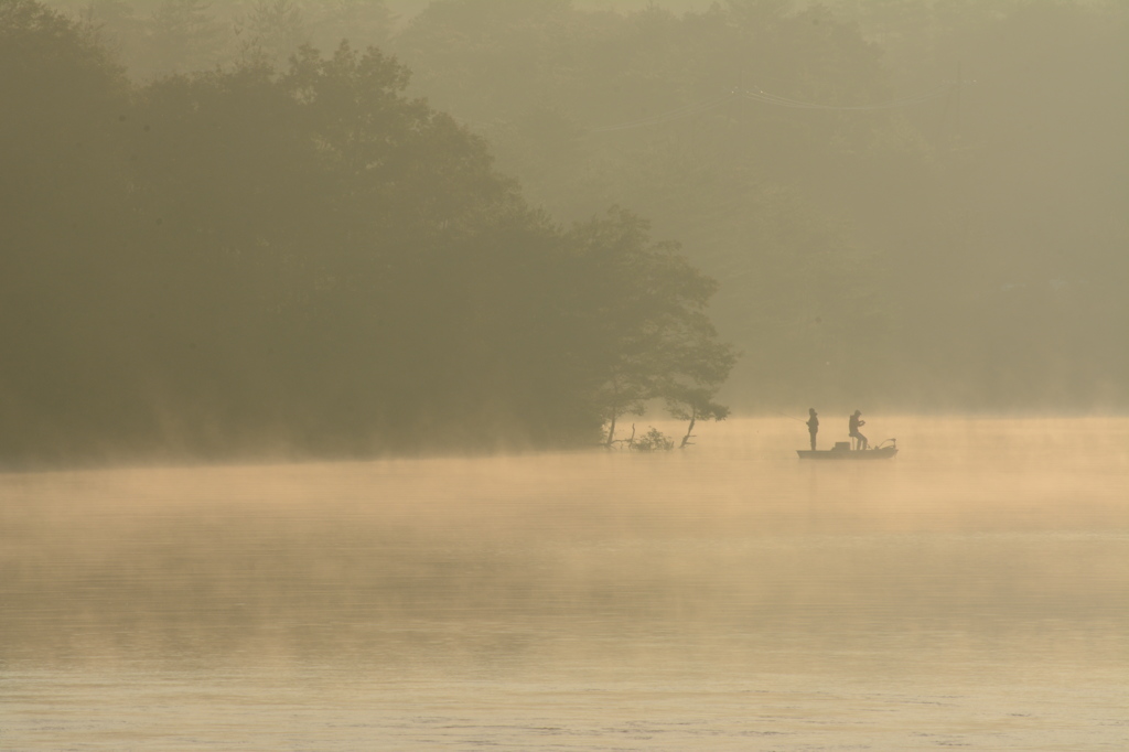 千丈寺湖の朝②