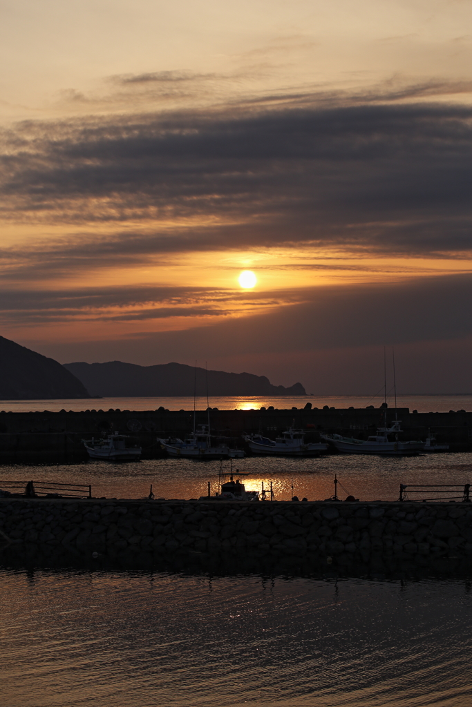 漁村の夕焼けⅣ