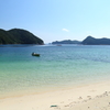 島のプライベイトビーチ