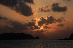 島の夕陽Ⅲ