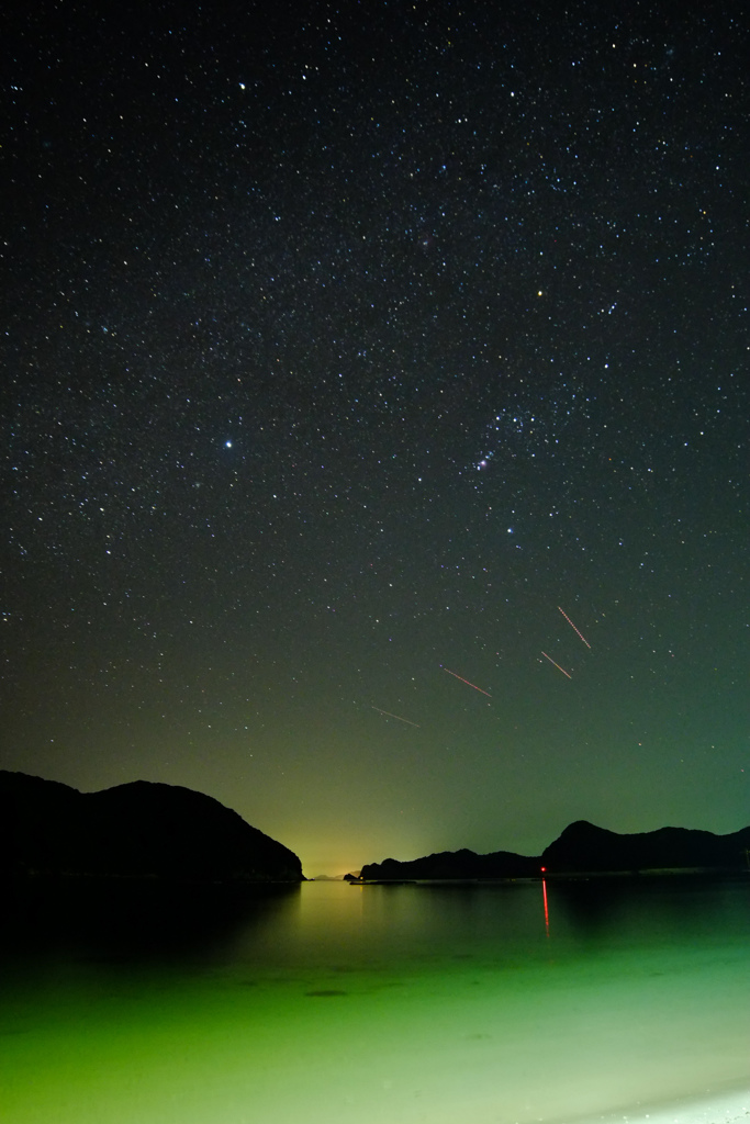 島の星空