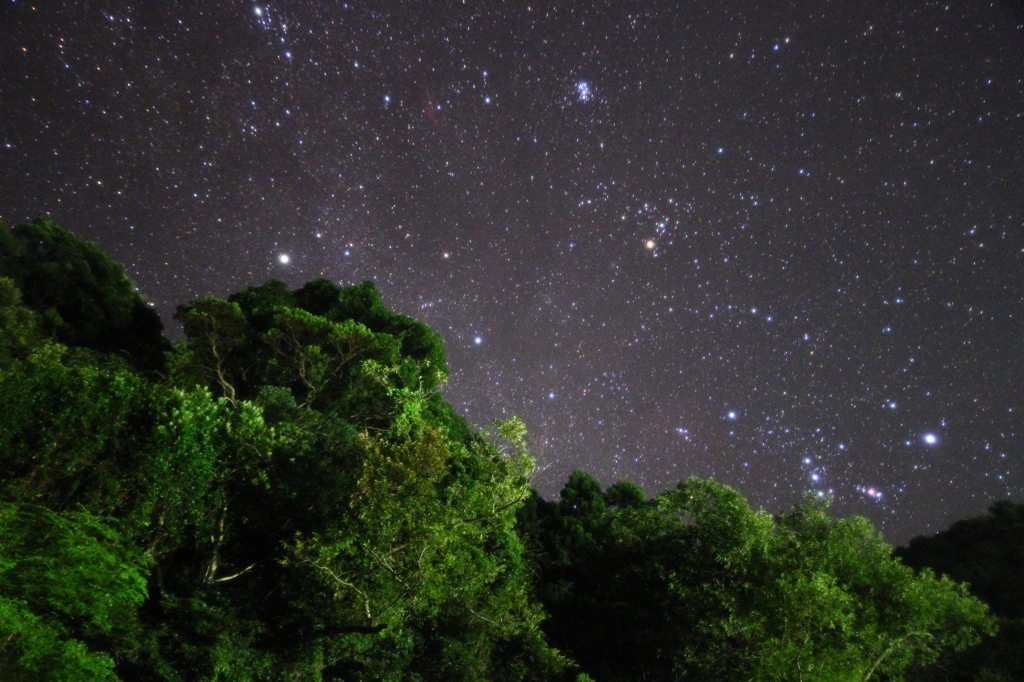 どしゃ降り後の星空