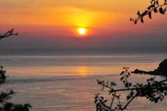 西の島の夕暮れ　壱