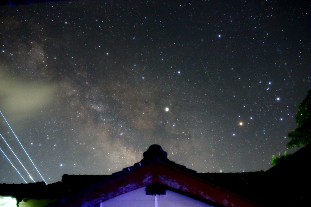 人工衛星の通り道