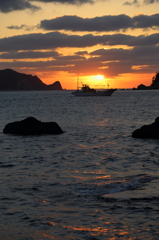 島の夕陽Ⅲ