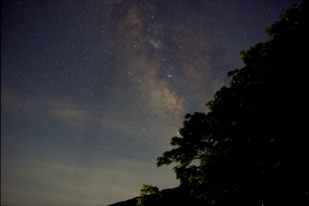 遅かりしトイレタイムの天の川