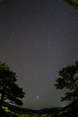 島の夜空をフイッシュアイで　Ⅴ