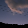 雲迫る明けの明星