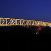 早朝の大橋