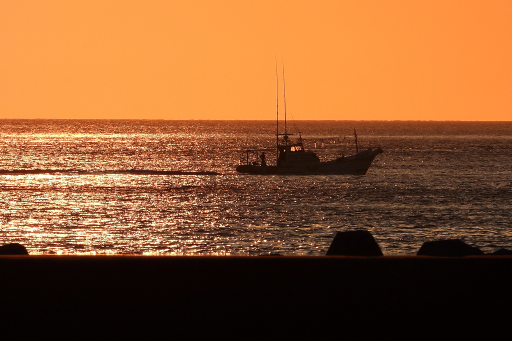 漁村の夕暮れ　Ⅴ