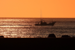 漁村の夕暮れ　Ⅴ