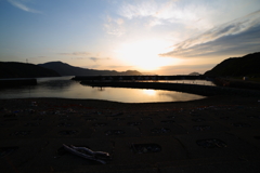 漁村の夕焼けⅡ