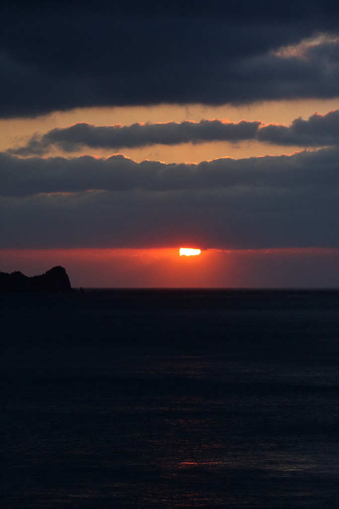 橋からの夕陽　Ⅴ