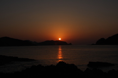 島の夕陽Ⅰ