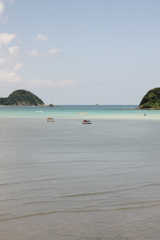 島の海水浴場