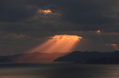 島の夕焼けⅢ
