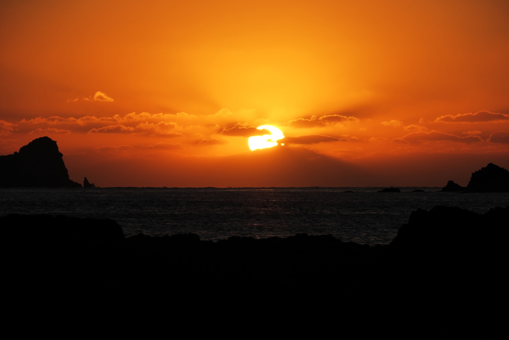 島の夕陽Ⅱ