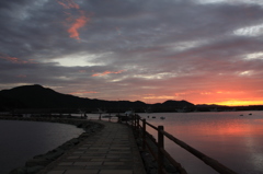 台風前の夕焼け