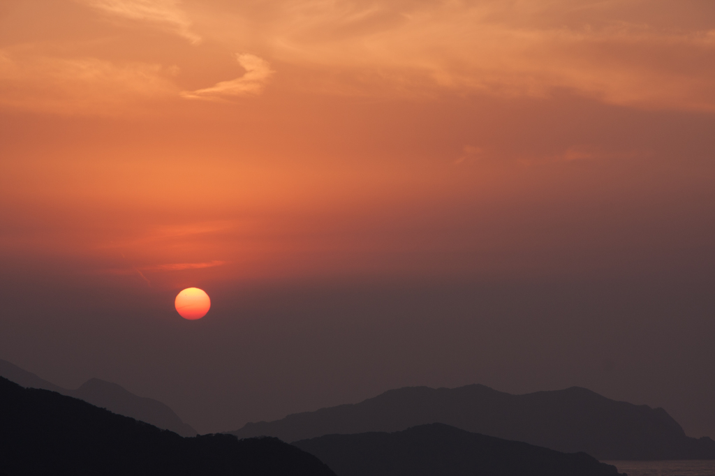 島の夕陽Ⅲ