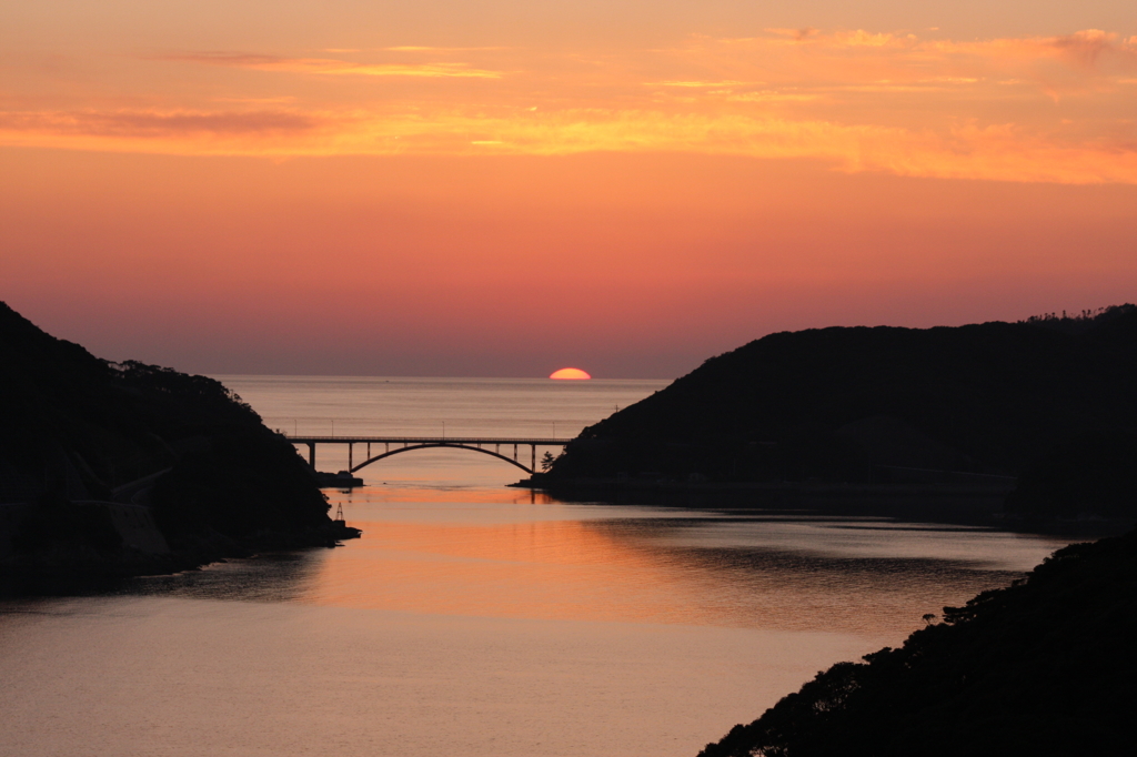 2012年彼岸の夕陽Ⅱ