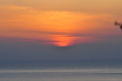 西の島の夕暮れ　参