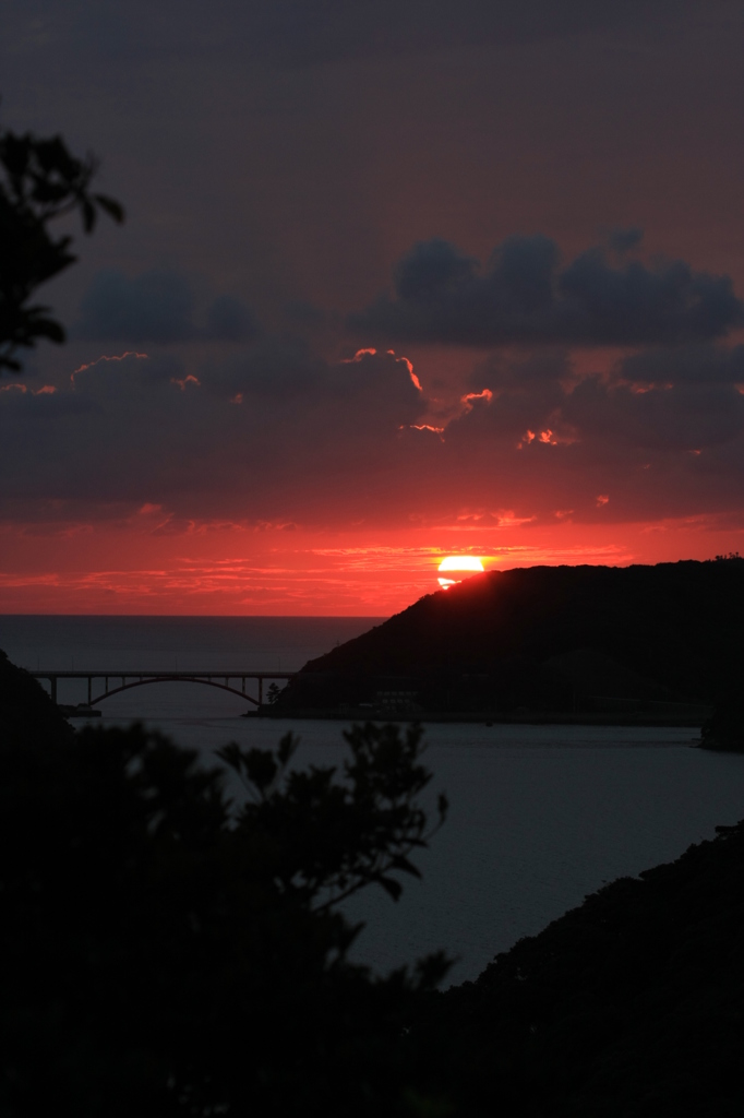 南下中の夕陽Ⅱ