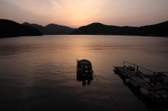 国道沿いの夕陽Ⅲ