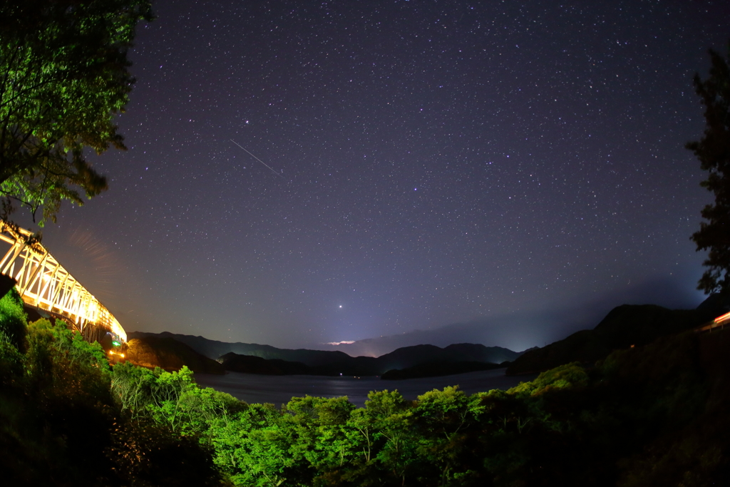 島の夜空をフイッシュアイで　ⅰ
