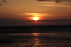 とろける夕陽