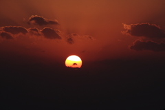今日の夕陽は陰と陽Ⅱ