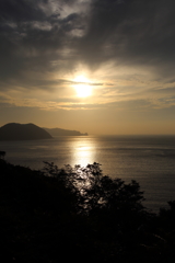 島の夕暮れ