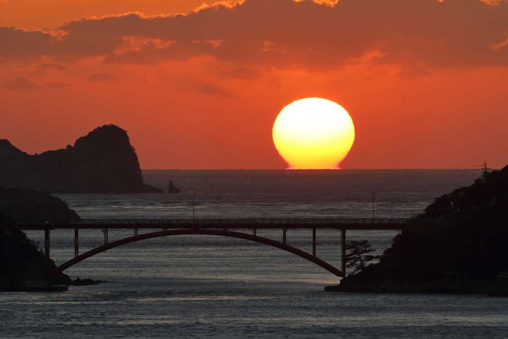 夕陽＆架橋　ⅵ