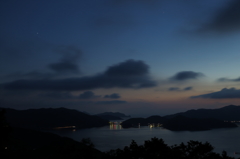 島の夜空