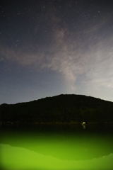 国道沿いの天の川