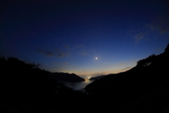 西の島の西の空