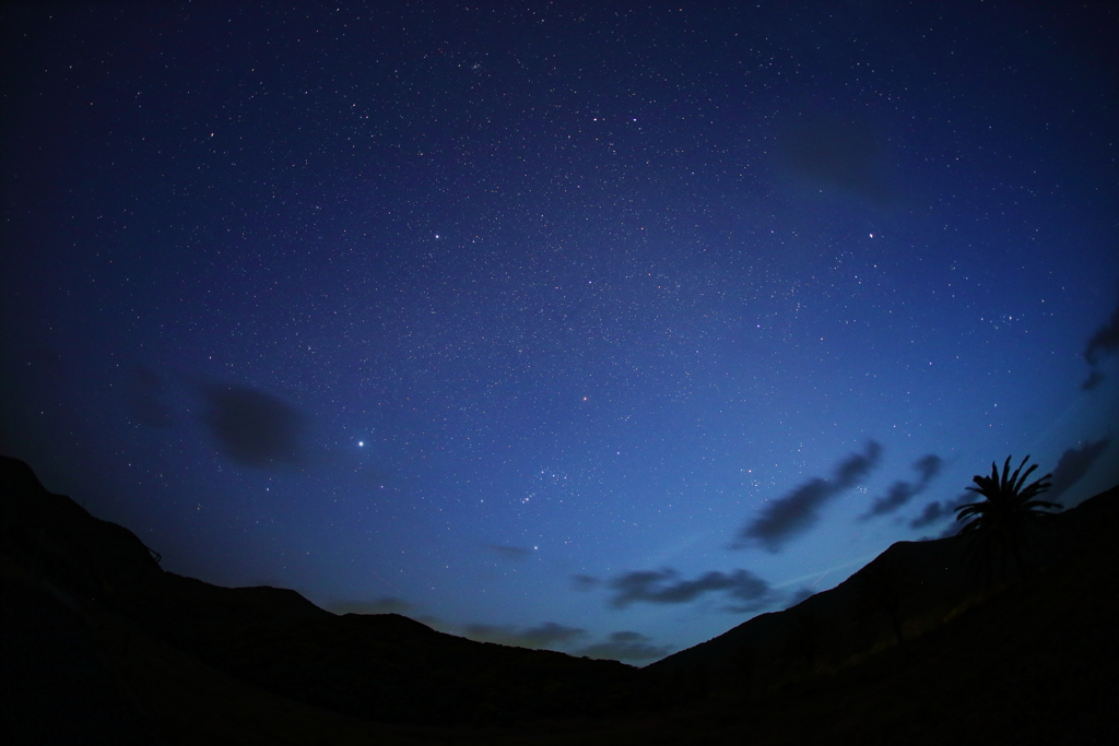 島の星空