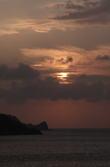 島の夕陽Ⅱ